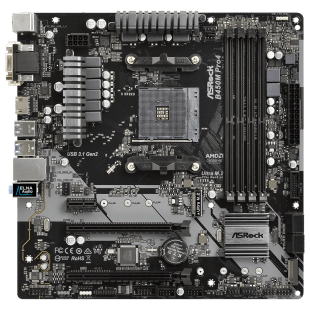 Asrock B450m Pro4 AM4 Motherboard